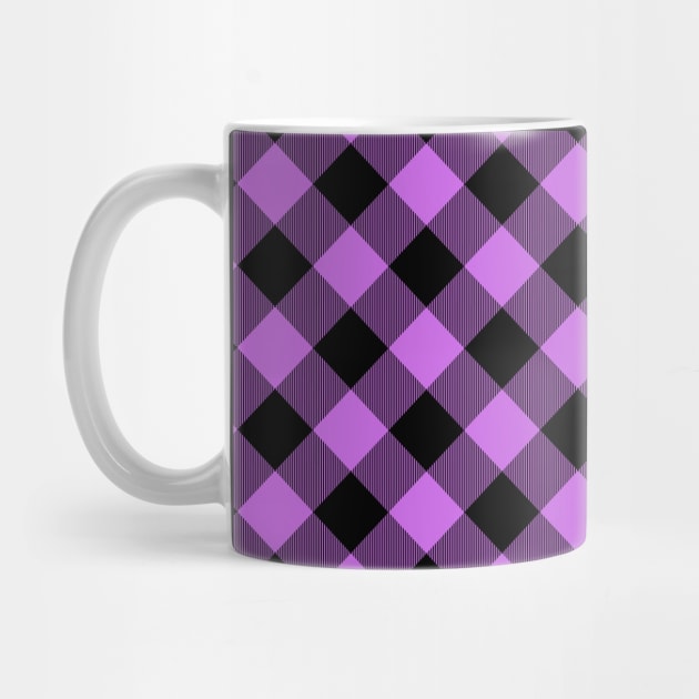 Purple Plaid Patter Design by Merch4Days